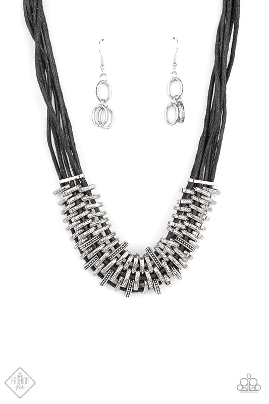 Lock, Stock, and SPARKLE Black Necklace - Daria's Blings N Things