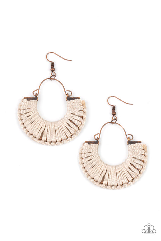 Threadbare Beauty Copper Earrings - Daria's Blings N Things