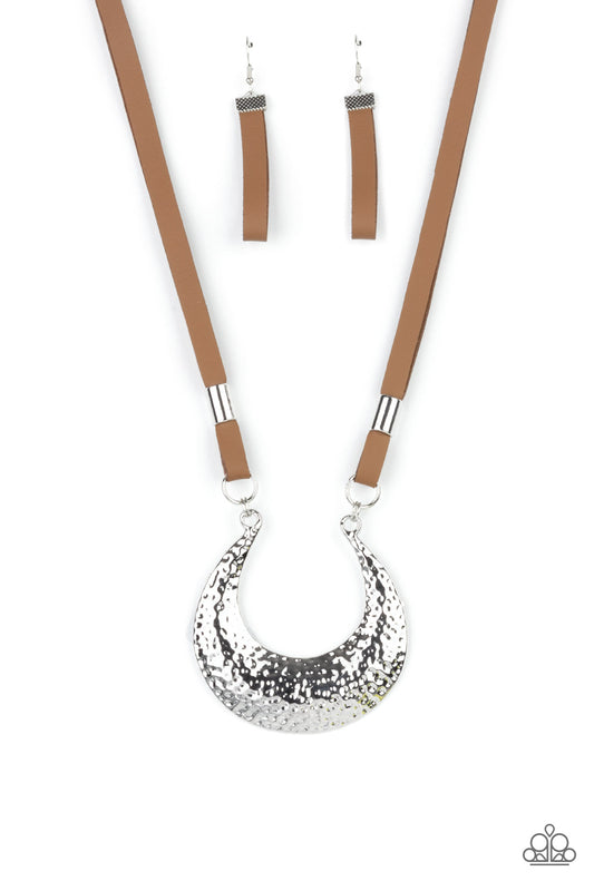 Majorly Moonstruck Brown Necklace