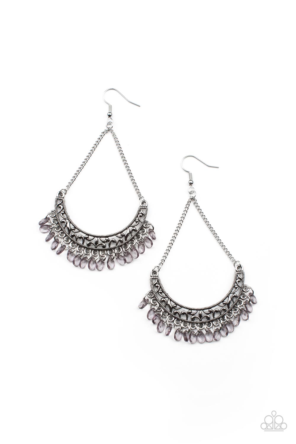 Orchard Odyssey Silver Earrings Paparazzi