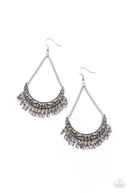 Orchard Odyssey Silver Earrings Paparazzi