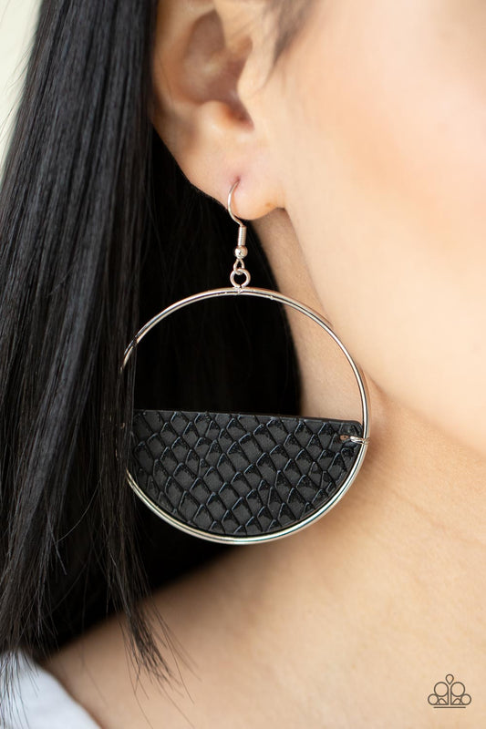 Animal Aesthetic Black Earrings Paparazzi