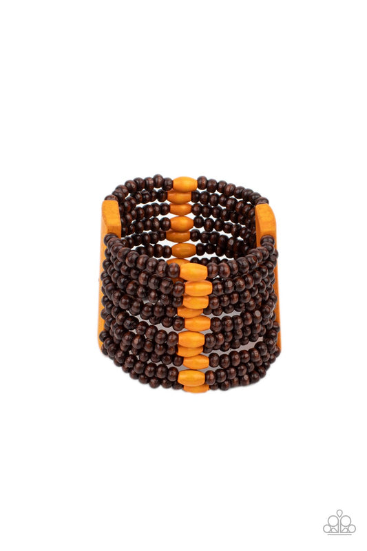 Tropical Trendsetter Orange Bracelet Paparazzi
