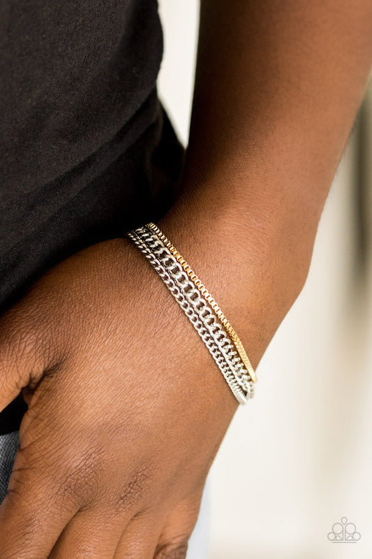 Industrial Icon Silver Bracelet Paparazzi