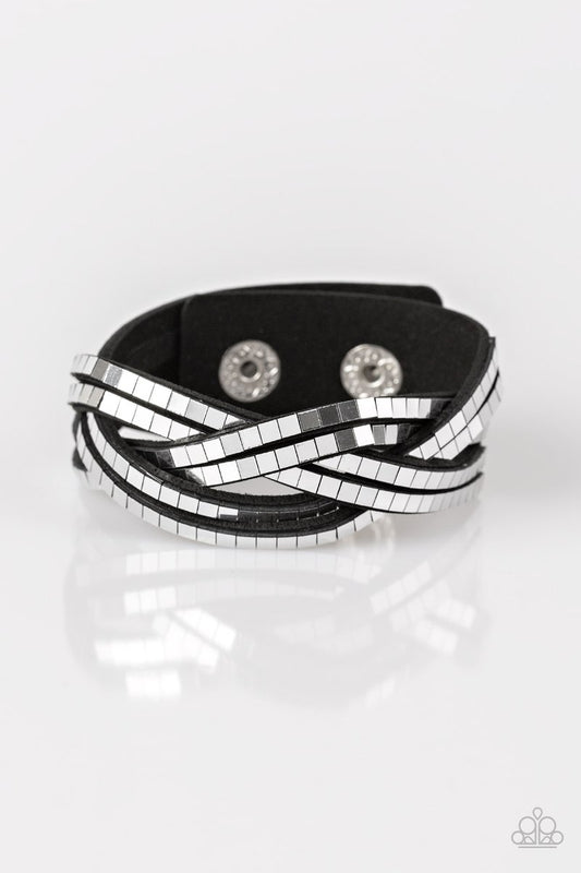 Looking For Trouble Black Bracelet Paparazzi