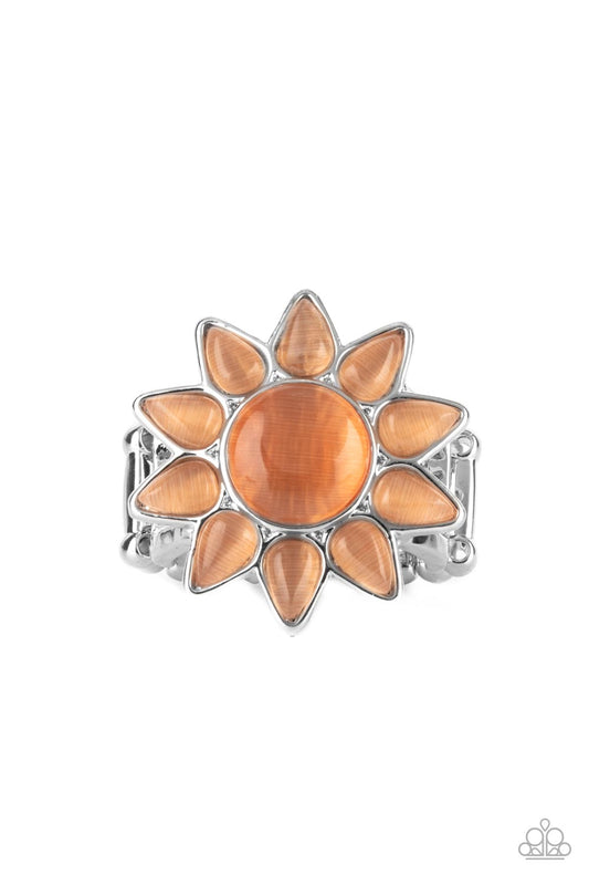 Blossoming Sunbeams Orange Ring Paparazzi