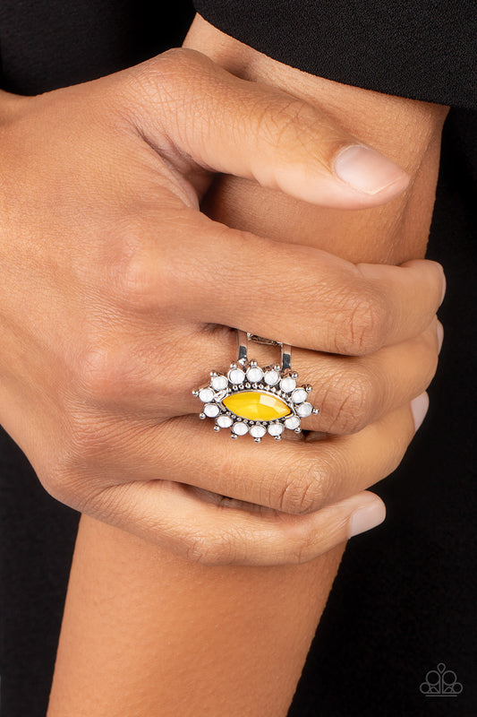 Everlasting Eden Yellow Ring Paparazzi