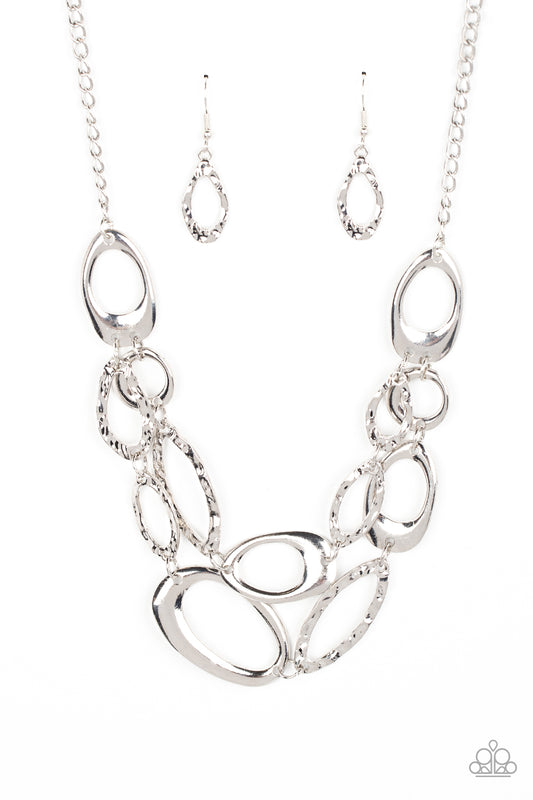 Game OVAL Silver Necklace