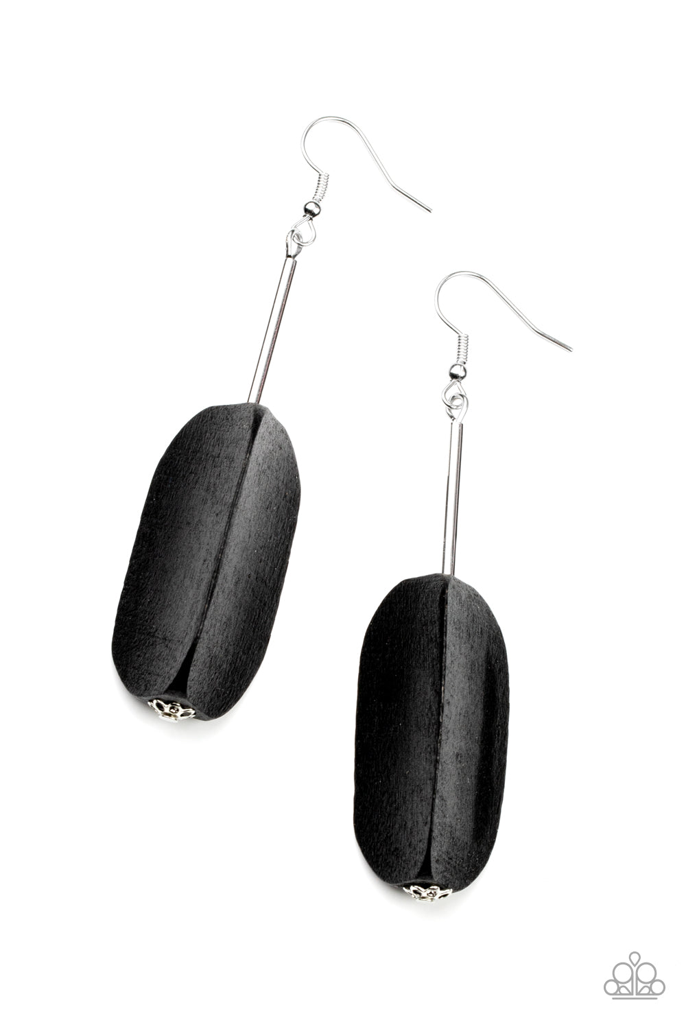 Tamarack Trail Black Earrings Paparazzi