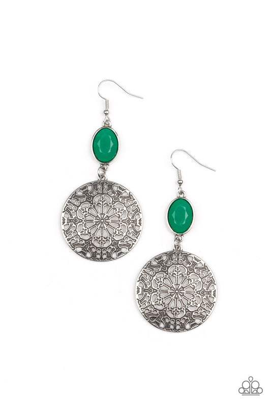 Eloquently Eden Green Earrings
