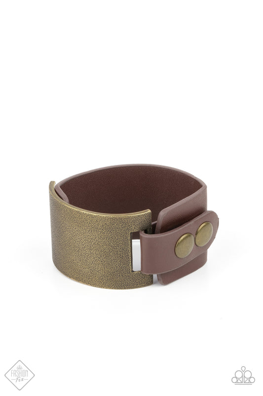 Studded Synchronism Brass Bracelet - Daria's Blings N Things
