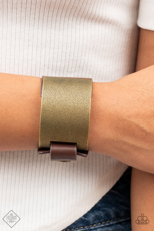 Studded Synchronism Brass Bracelet - Daria's Blings N Things