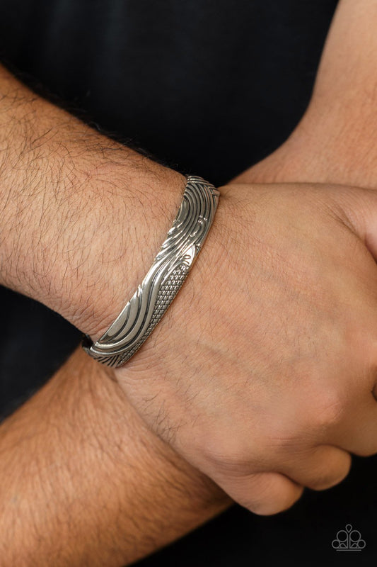 Tidal Trek Silver
Cuff Bracelet - Daria's Blings N Things