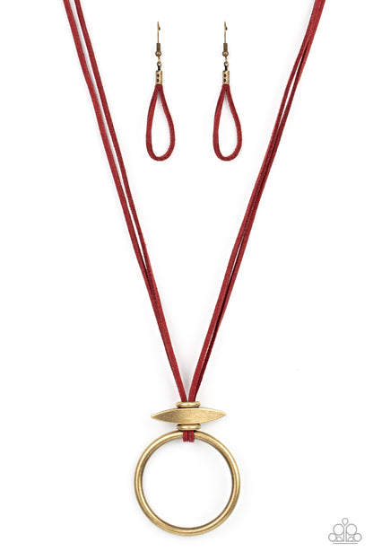 Noticeably Nomad Red
Necklace Paparazzi