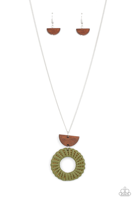 Homespun Stylist Green Necklace Paparazzi