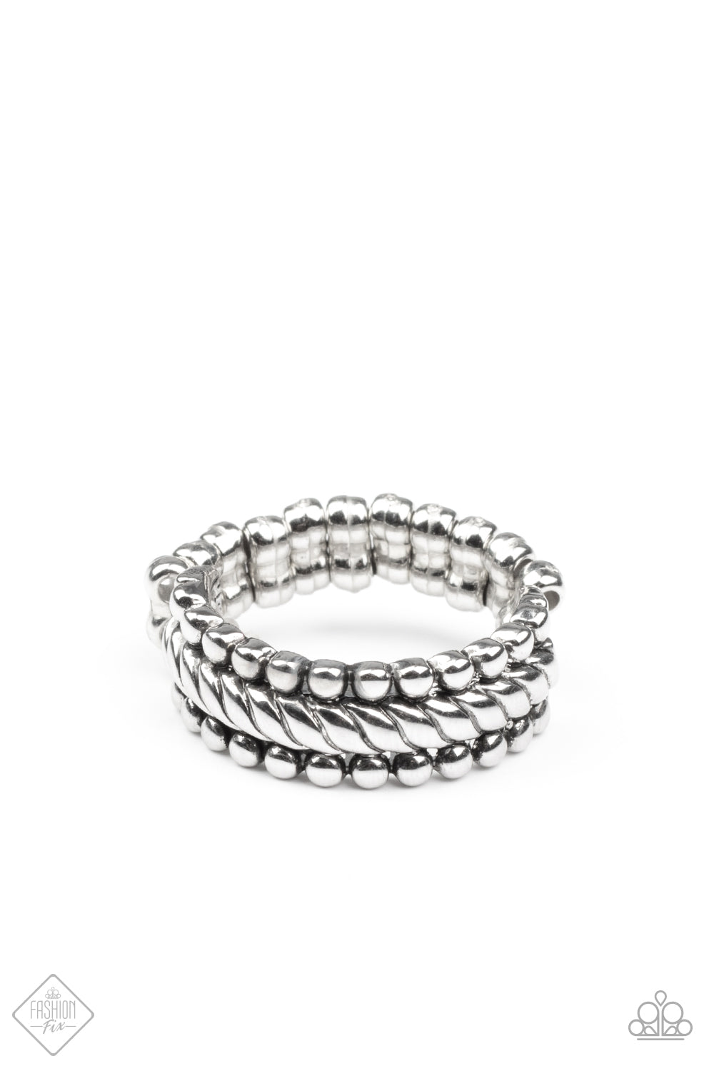 Tangible Texture Silver Ring Paparazzi