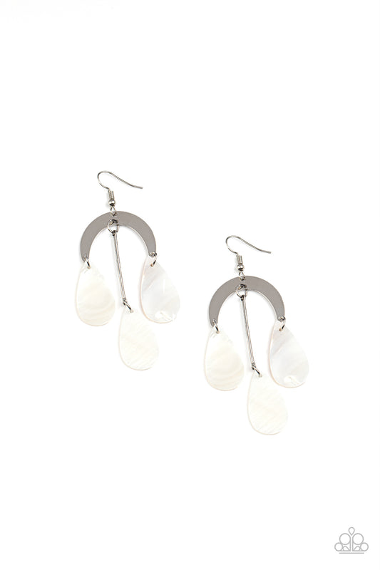 Atlantis Ambience White Earrings