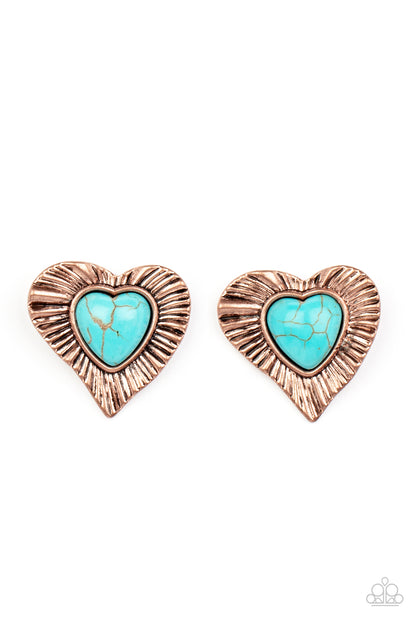 Rustic Romance Copper
Earrings Paparazzi