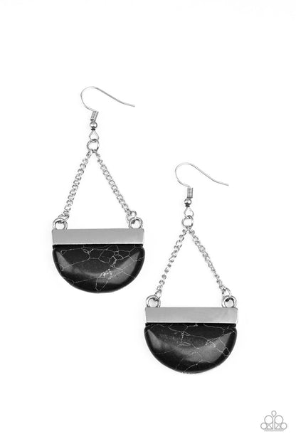 Mesa Mezzanine Black Earrings Paparazzi