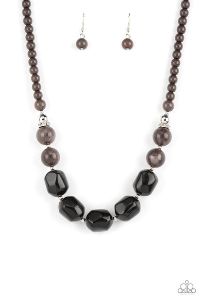Ten Out of TENACIOUS Black Necklace Paparazzi