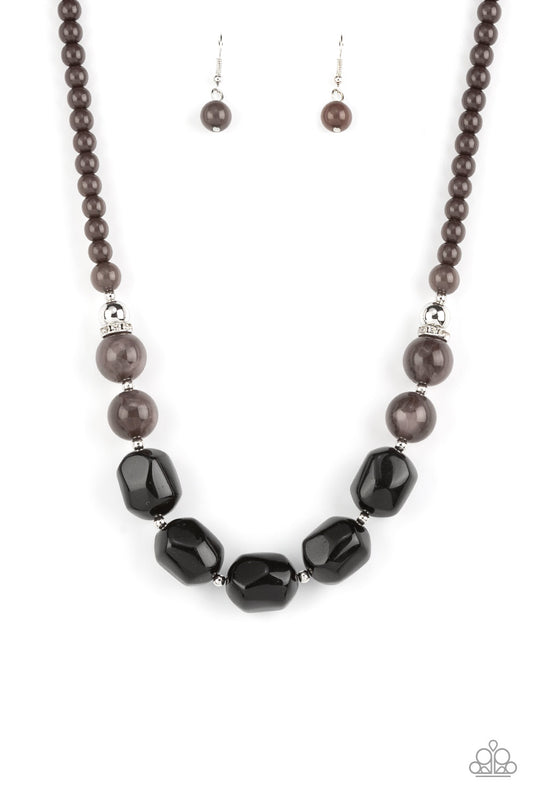 Ten Out of TENACIOUS Black Necklace Paparazzi
