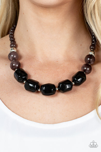 Ten Out of TENACIOUS Black Necklace Paparazzi