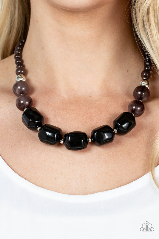 Ten Out of TENACIOUS Black Necklace Paparazzi