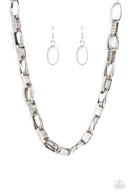 Motley In Motion Silver Necklace Paparazzi