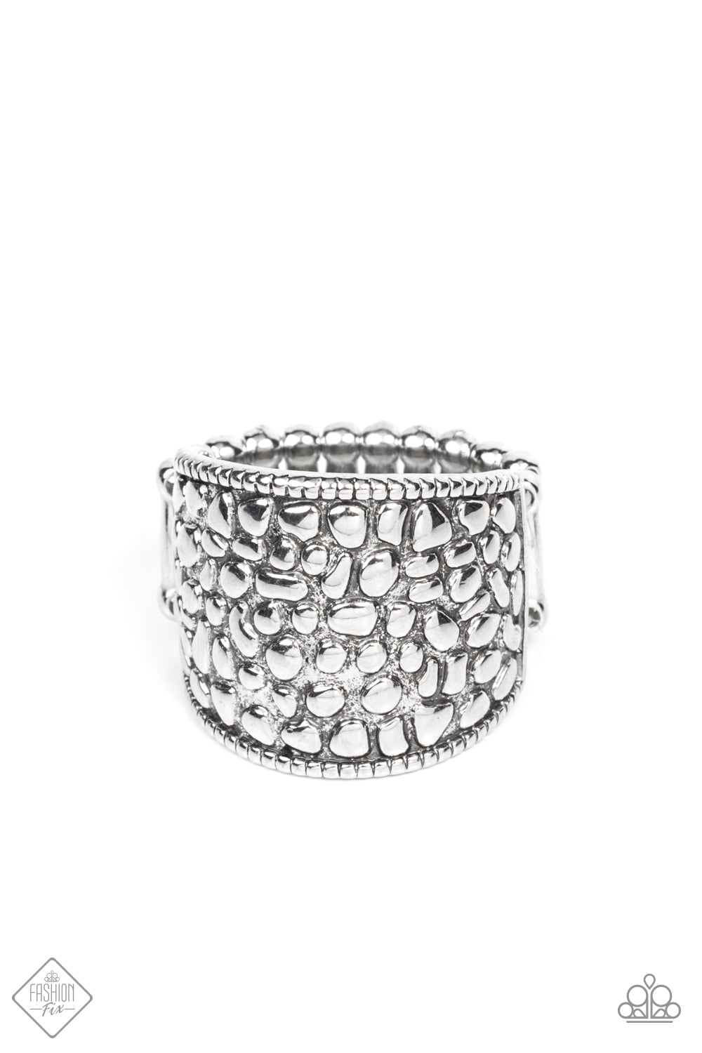 Dotted Decorum Silver Ring Paparazzi