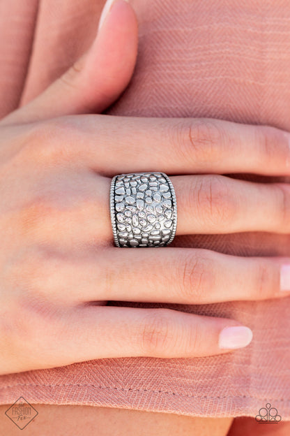 Dotted Decorum Silver Ring Paparazzi