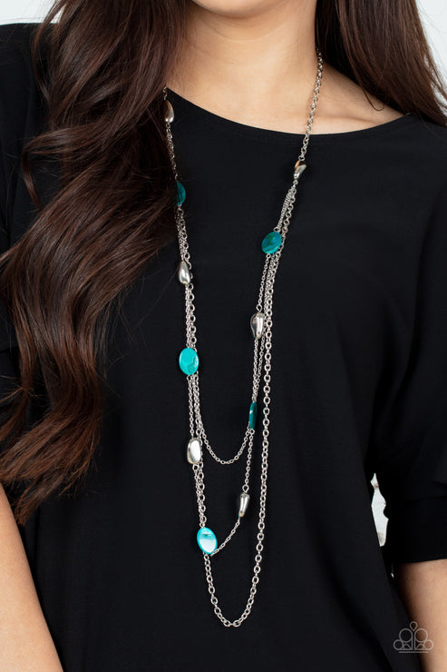 Barefoot and Beachbound Blue Necklace Paparazzi