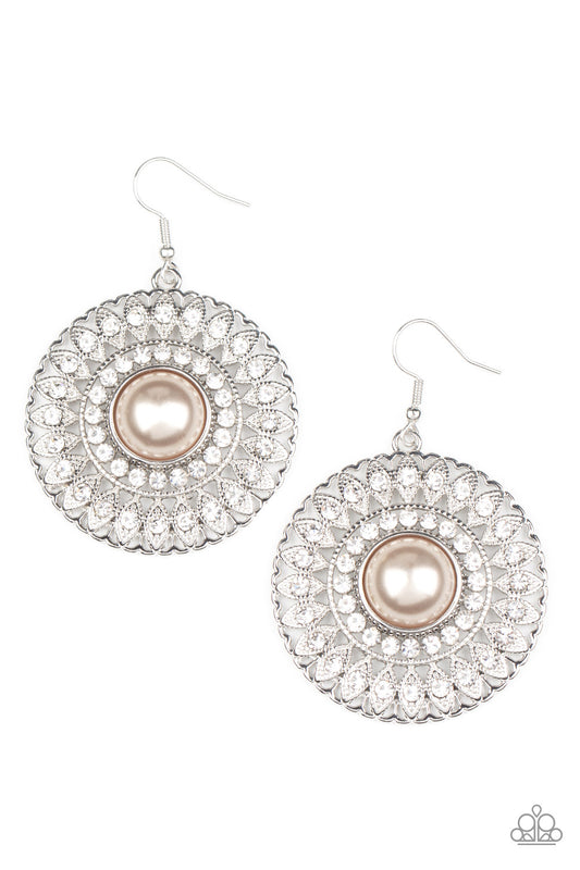 Glorified Glitz Brown Earrings
