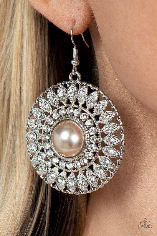 Glorified Glitz Brown Earrings