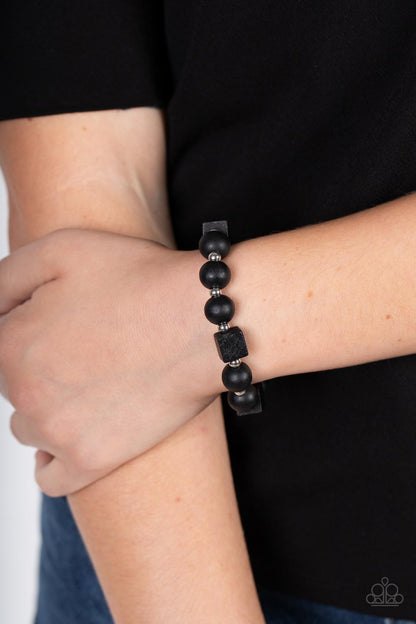 Timber Trendsetter Black Bracelet Paparazzi