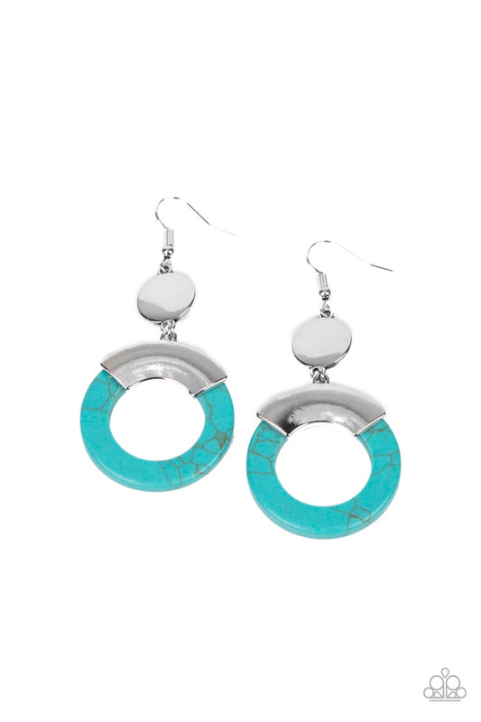 ENTRADA at Your Own Risk Blue Earrings
