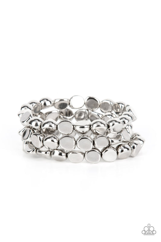 HAUTE Stone Silver Bracelet Paparazzi