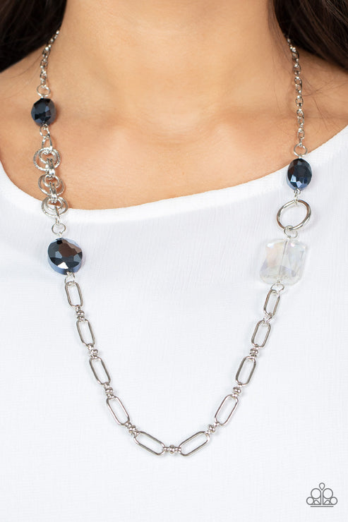 Famous and Fabulous Blue Necklace Paparazzi