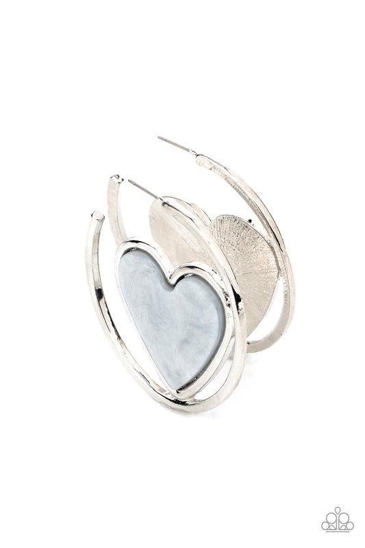 Smitten with You Silver Hoop Earrings