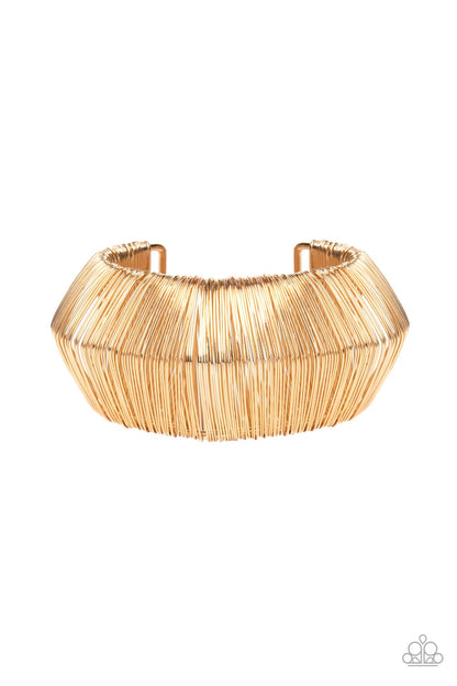 Wild About Wire Gold Bracelet Paparazzi