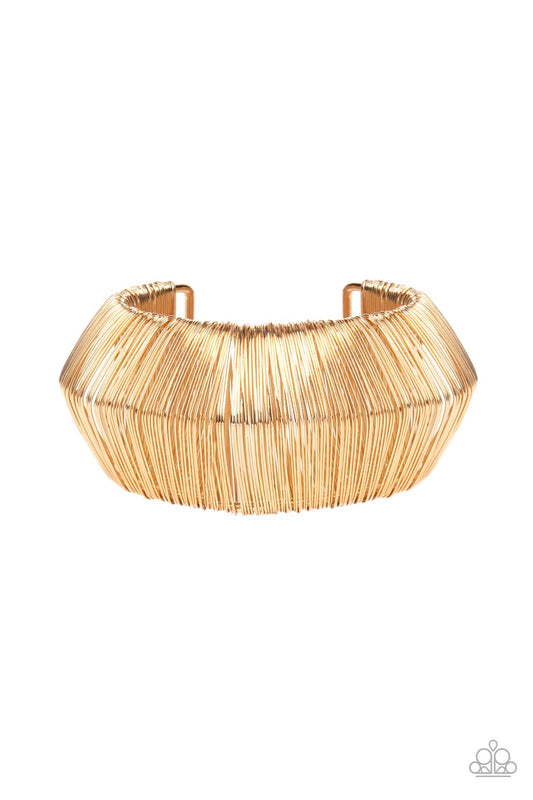 Wild About Wire Gold Bracelet Paparazzi
