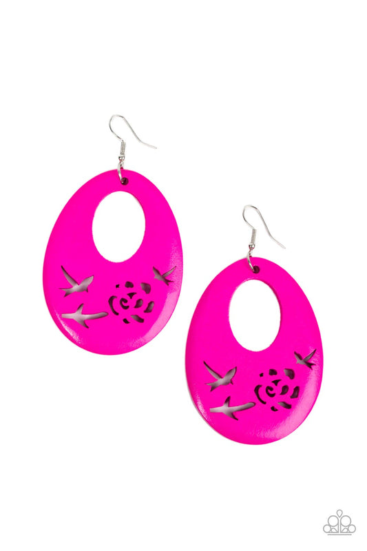 Home TWEET Home Pink Earrings Paparazzi