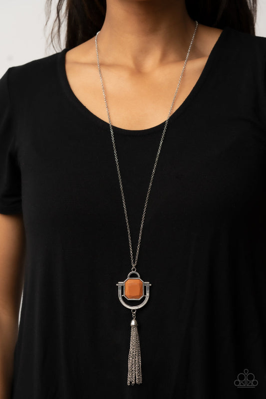 Funky Fringe Brown Necklace Paparazzi