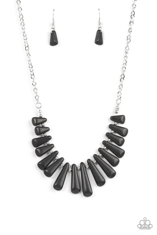 Mojave Empress Black Necklace Paparazzi