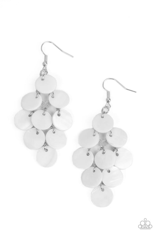 Tropical Tryst White Earrings