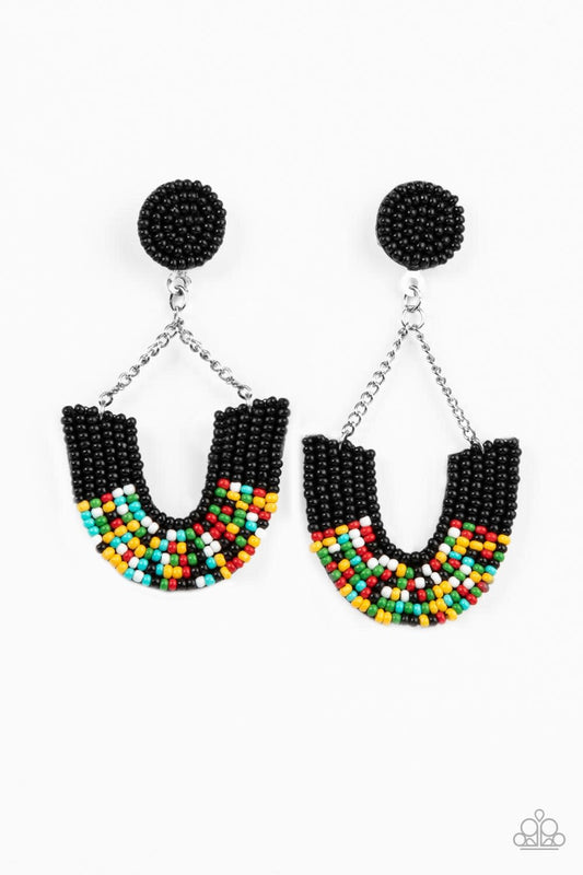 Make it RAINBOW Black Earrings Paparazzi