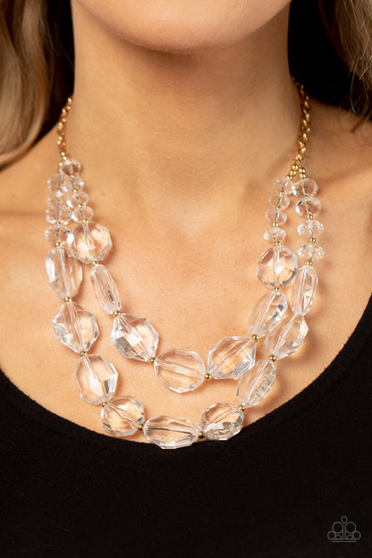 Icy Illumination Gold Necklace