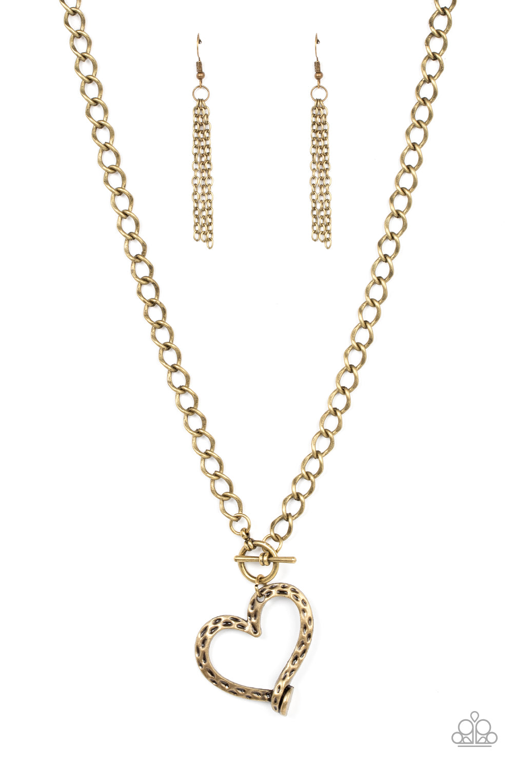 Reimagined Romance Brass Necklace Paparazzi