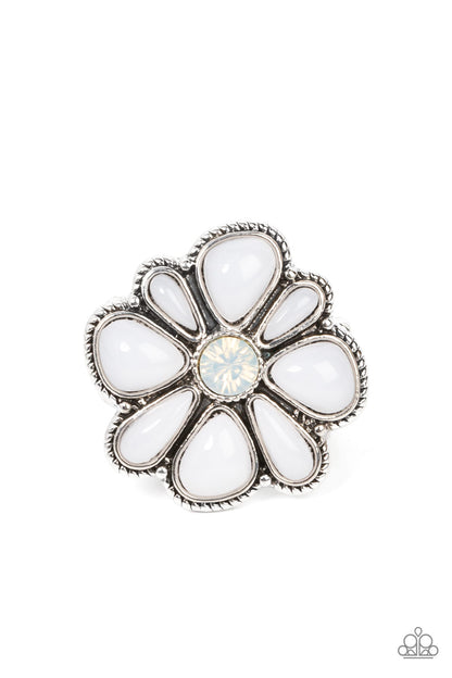 Meadow Mystique White Ring Paparazzi