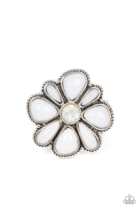 Meadow Mystique White Ring Paparazzi