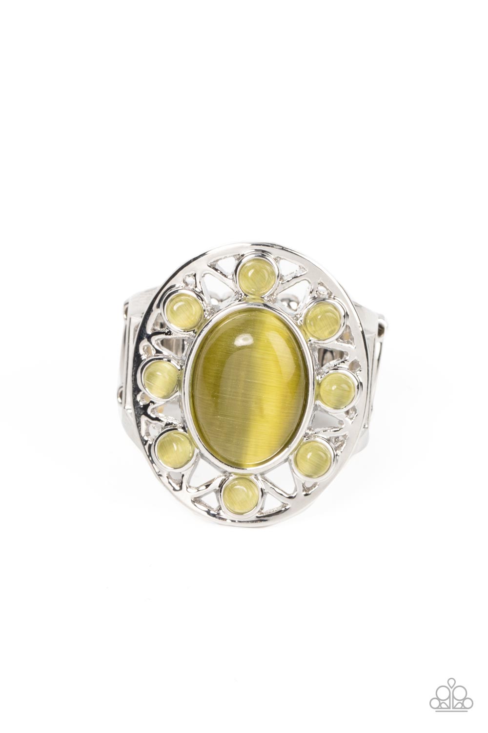 Sunny Solstice Green Ring Paparazzi